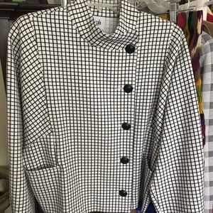 CAbi- windowpane jacket- size M- NWOT